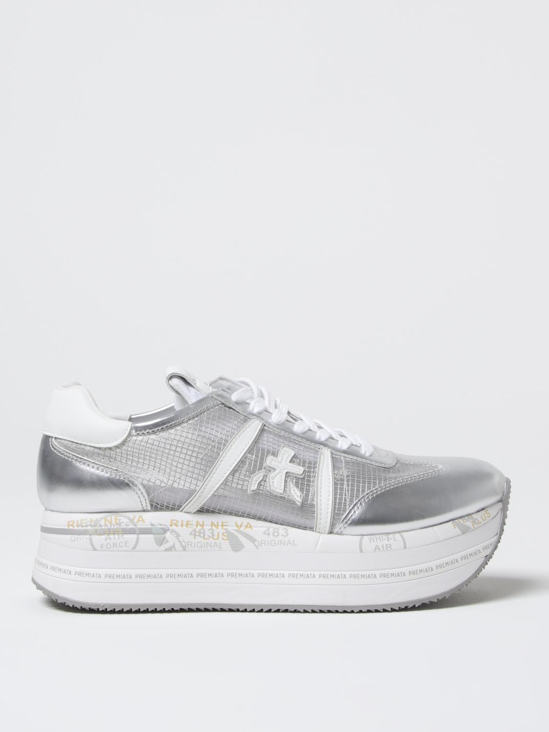 Premiata Silver Beth Platform Sneakers | ModeSens Premiata Silver Beth Platform Sneakers | ModeSens