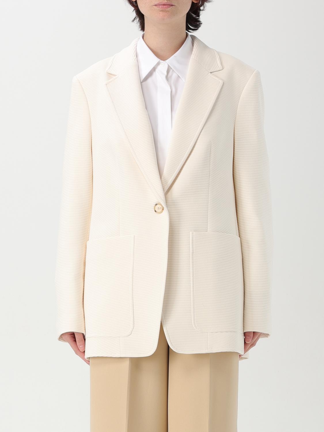 Hugo Boss Boss Janka Ribbed Jacket In White