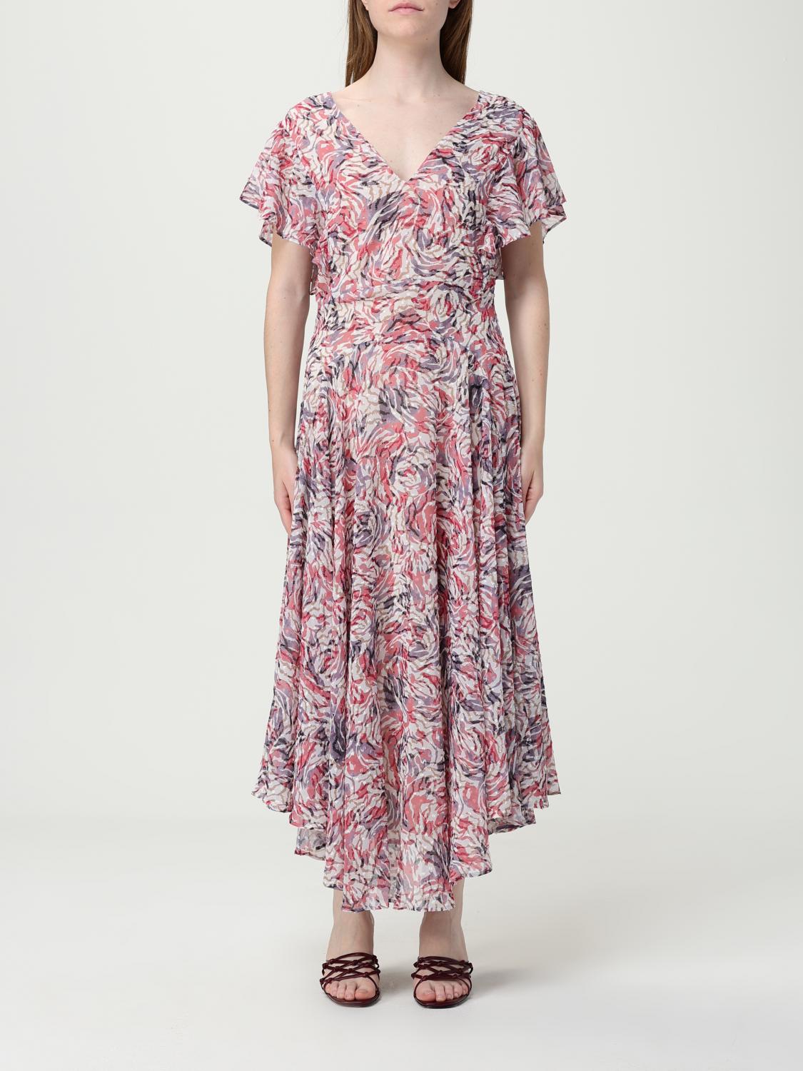 Hugo Boss Midikleid Mit Abstraktem Muster In Pink