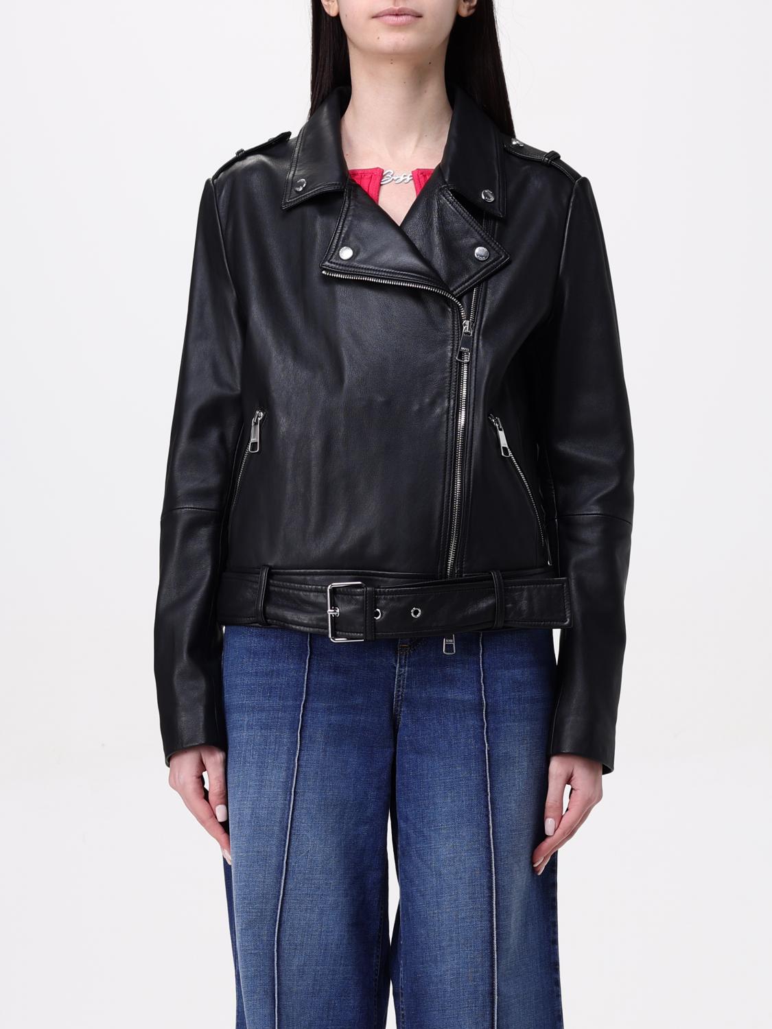 Hugo Boss Jacket Boss Woman Color Black In Black