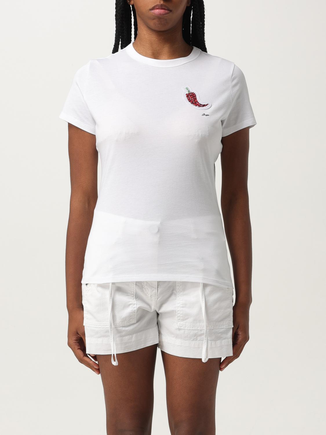Hugo Boss T-shirt Boss Damen Farbe Schwarz In White