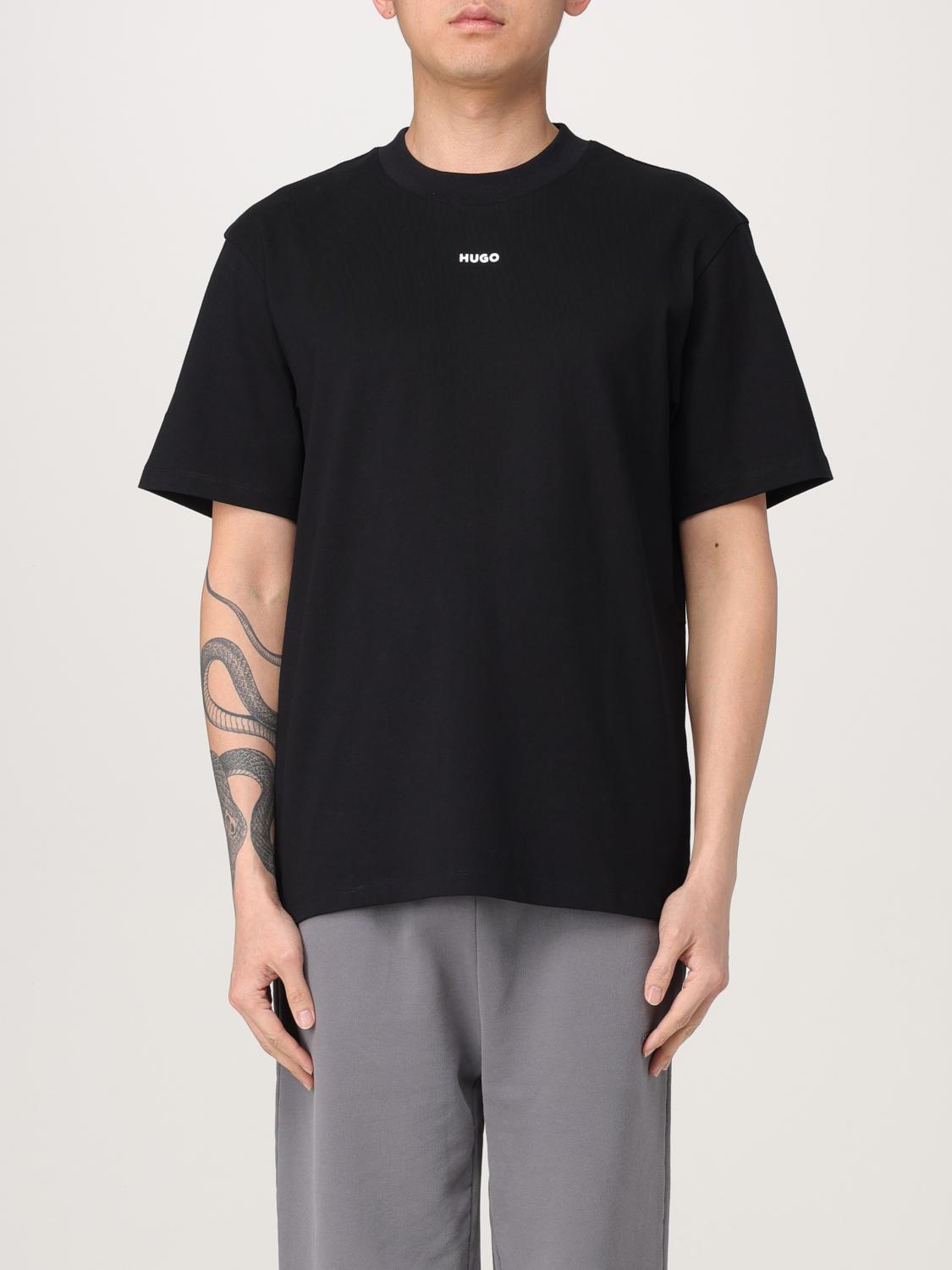 Shop Hugo Boss T-shirt Hugo Men Color Black