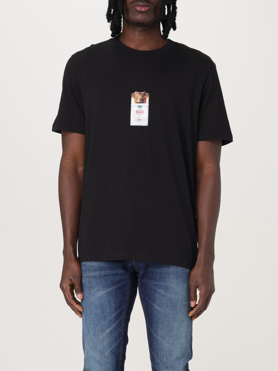 Hugo Boss Darthy Mens Dog Graphic T-shirt In Black