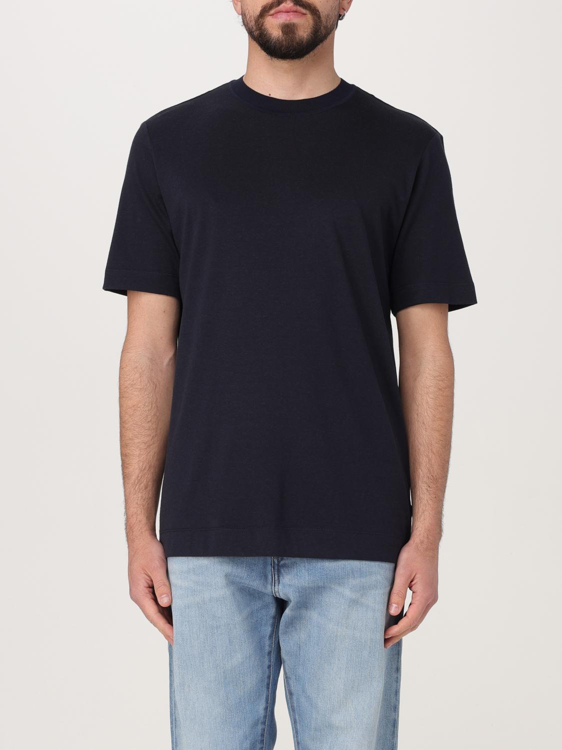 Hugo Boss Cotton-ripstop Regular-fit T-shirt With Plain Trims In Burgundy