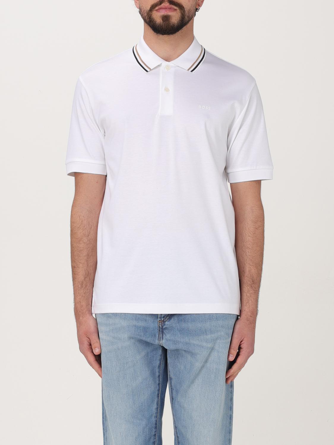 Boss Polo à Manches Courtes Penrose 38 White L Homme 5