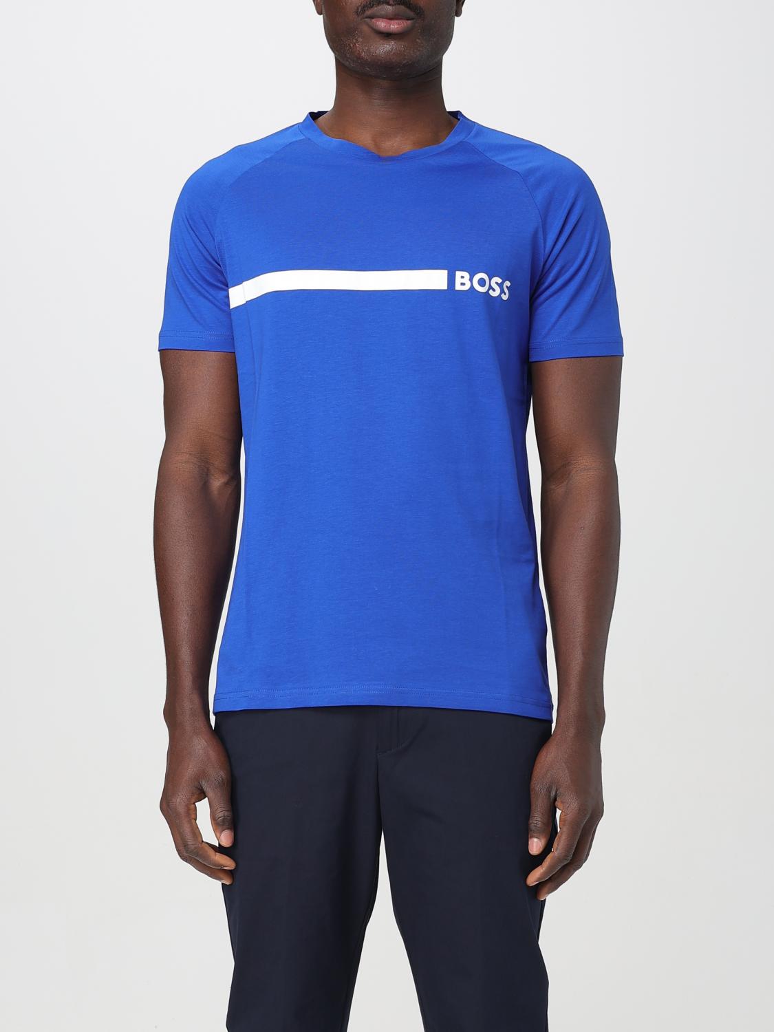 T-Shirt BOSS Men color Gnawed Blue