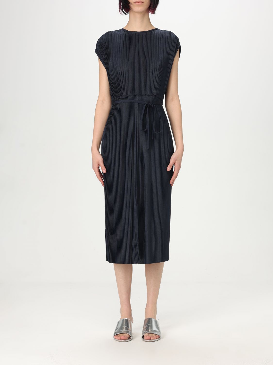 Hugo Boss Dress Boss Woman Color Blue In Blue