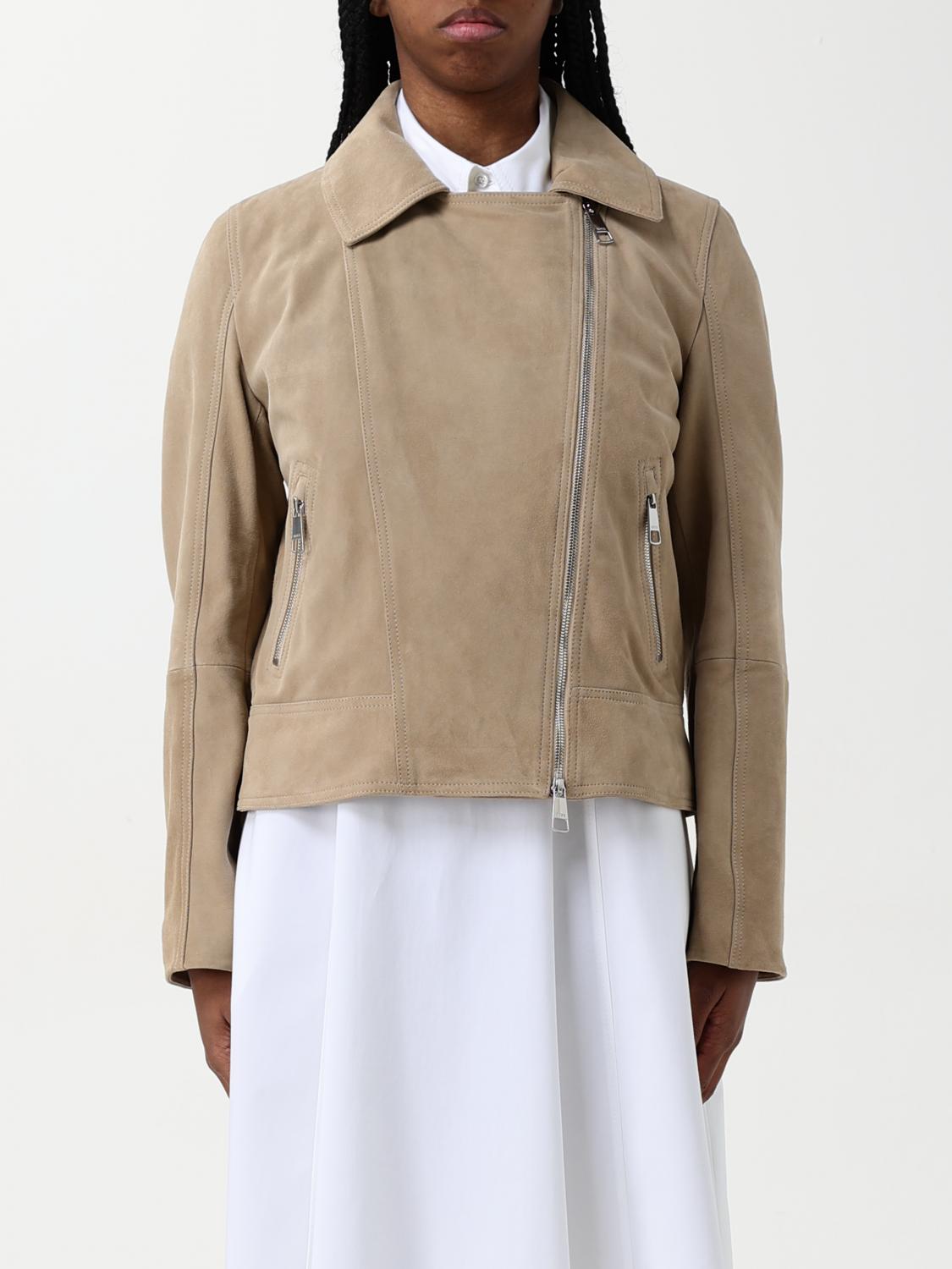 Hugo Boss Jacket Boss Woman Color Beige In Beige
