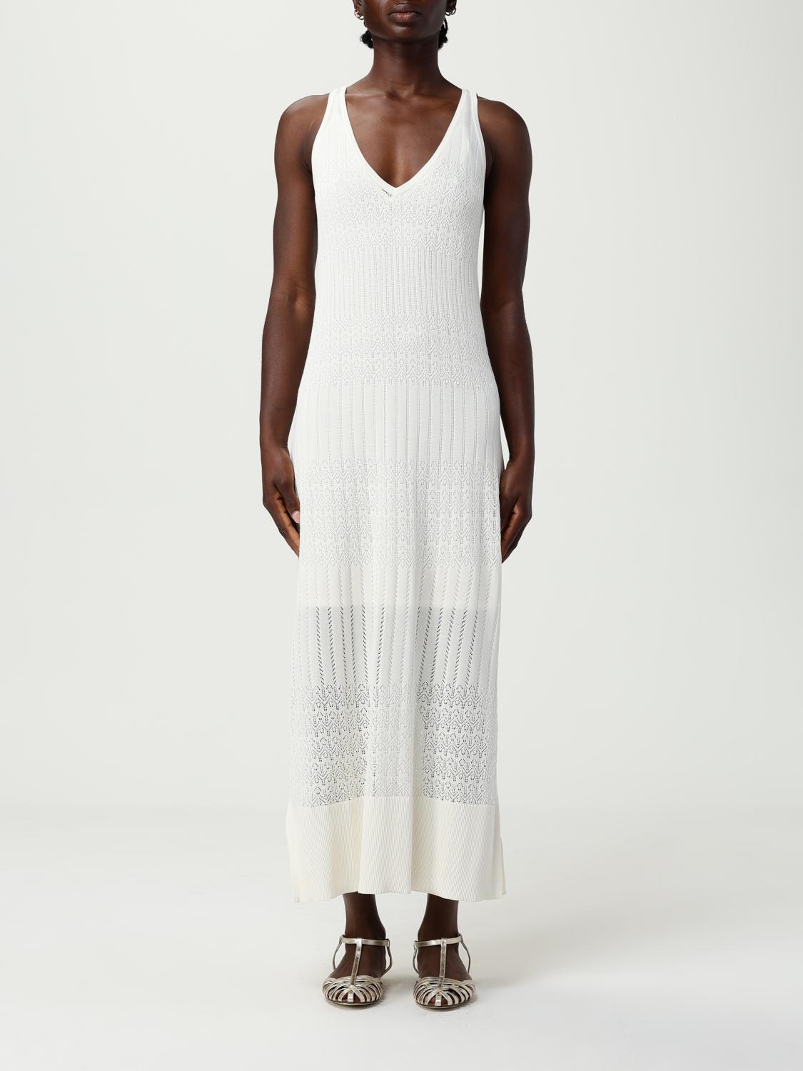 Hugo Boss Kleider Boss Damen Farbe Weiss In White