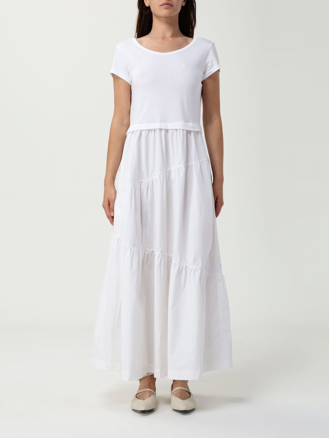 Hugo Boss Kleider Boss Damen Farbe Weiss In White