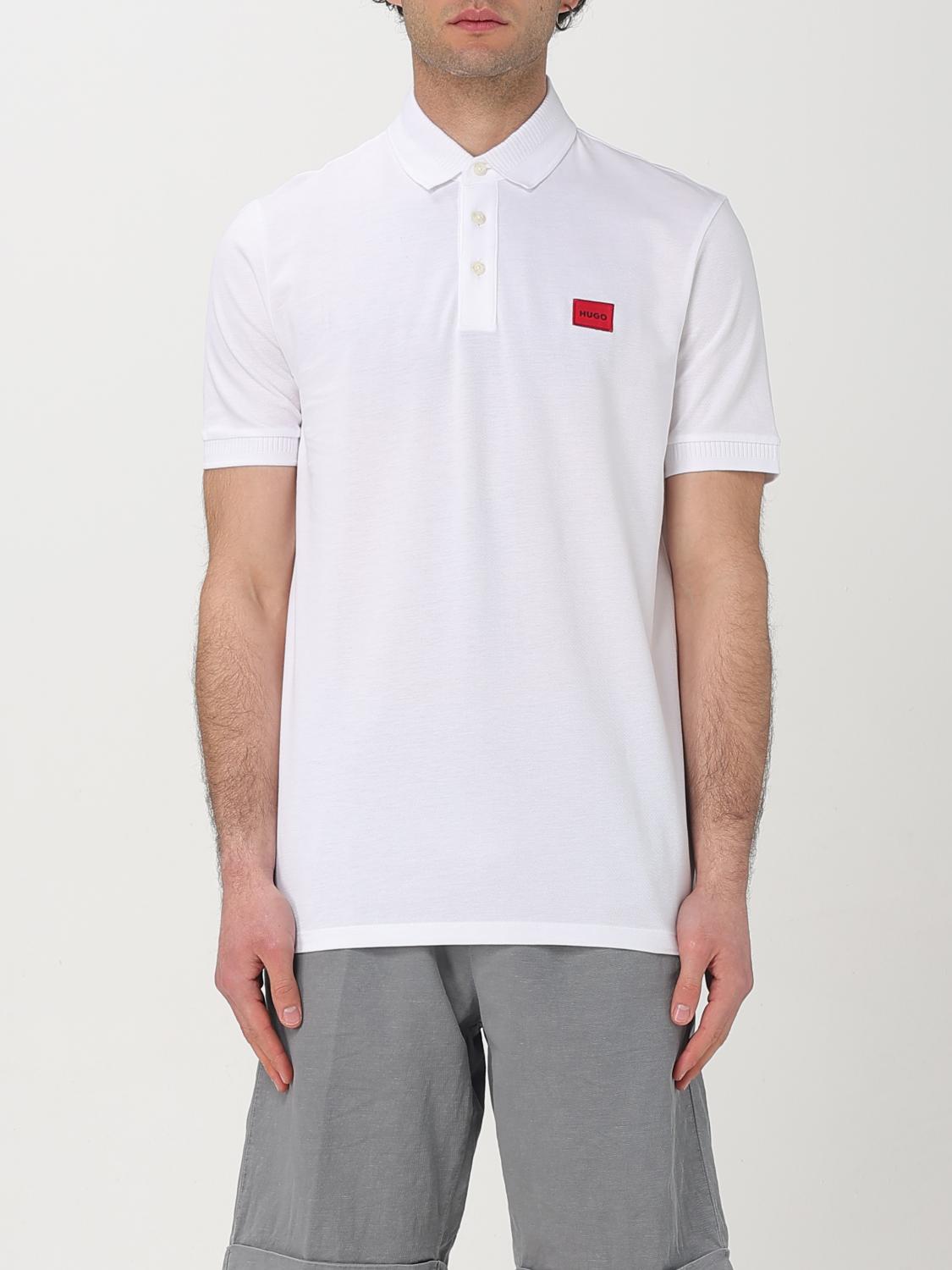 Hugo Boss Hugo Polo Shirt With Logo Patch In White