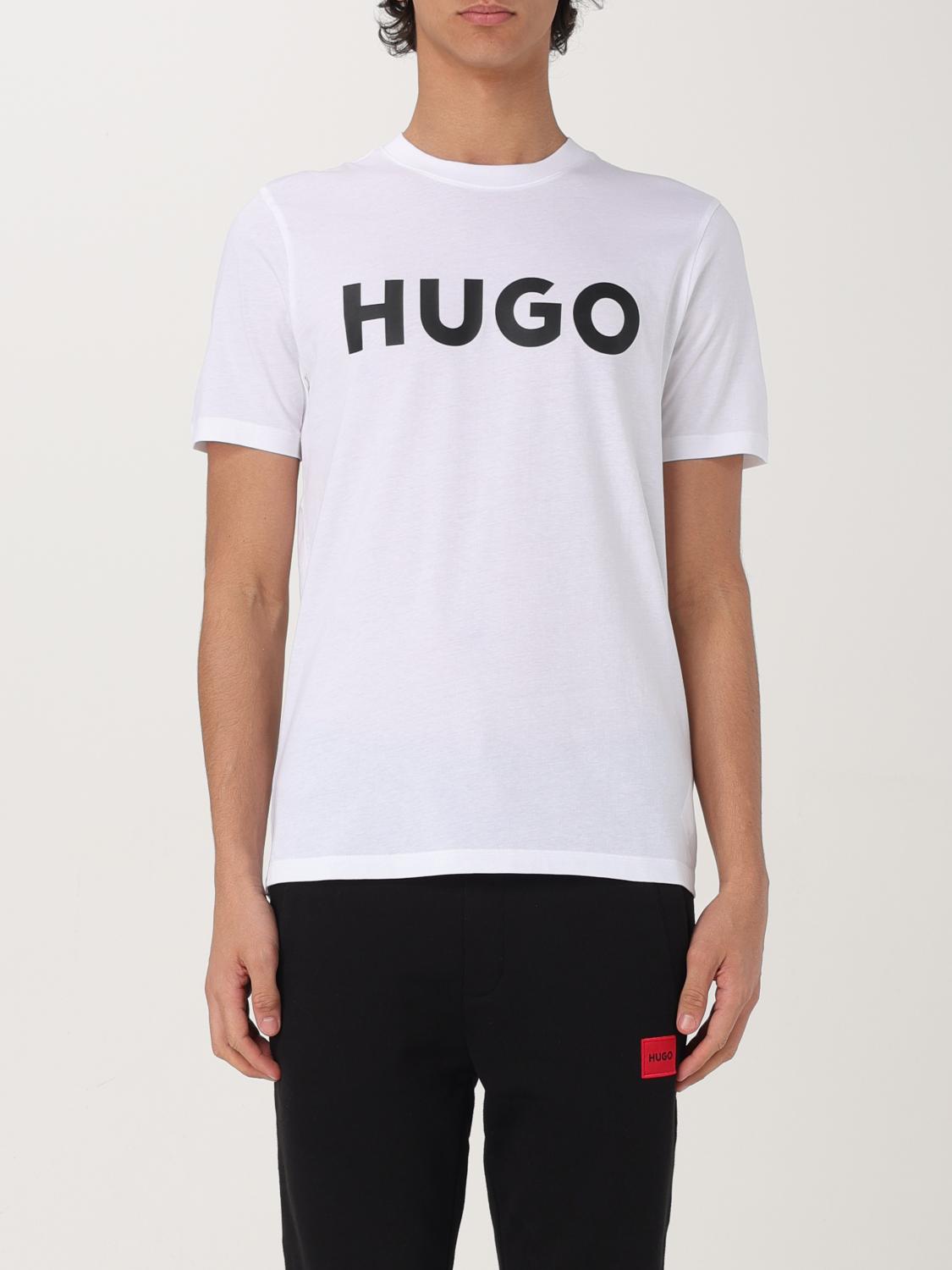 Hugo Boss Cotton-jersey T-shirt With Herringbone Logo In Yellow Cream