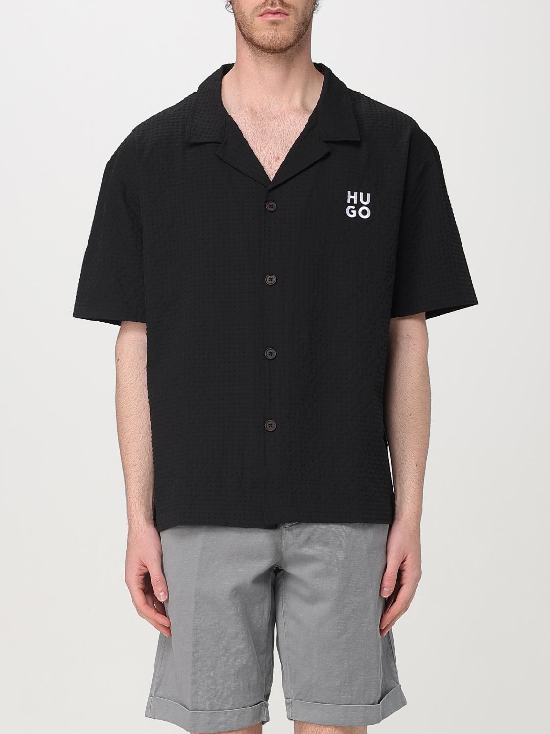 Hugo Boss Shirt Hugo Men Color Black In Black