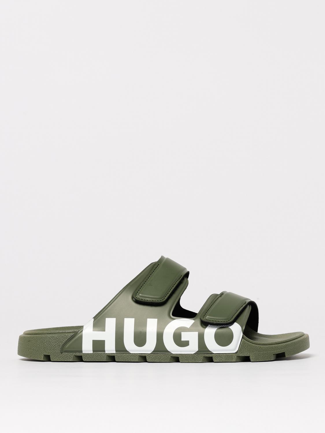 Hugo Boss Sandals Hugo Men Color Military In Military