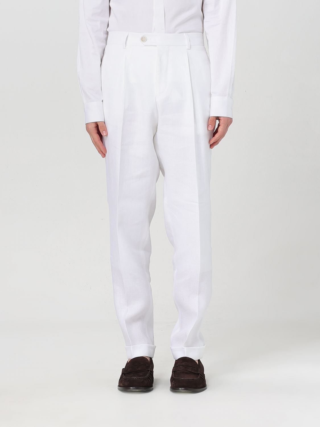 Hugo Boss Pants Boss Men Color White In White
