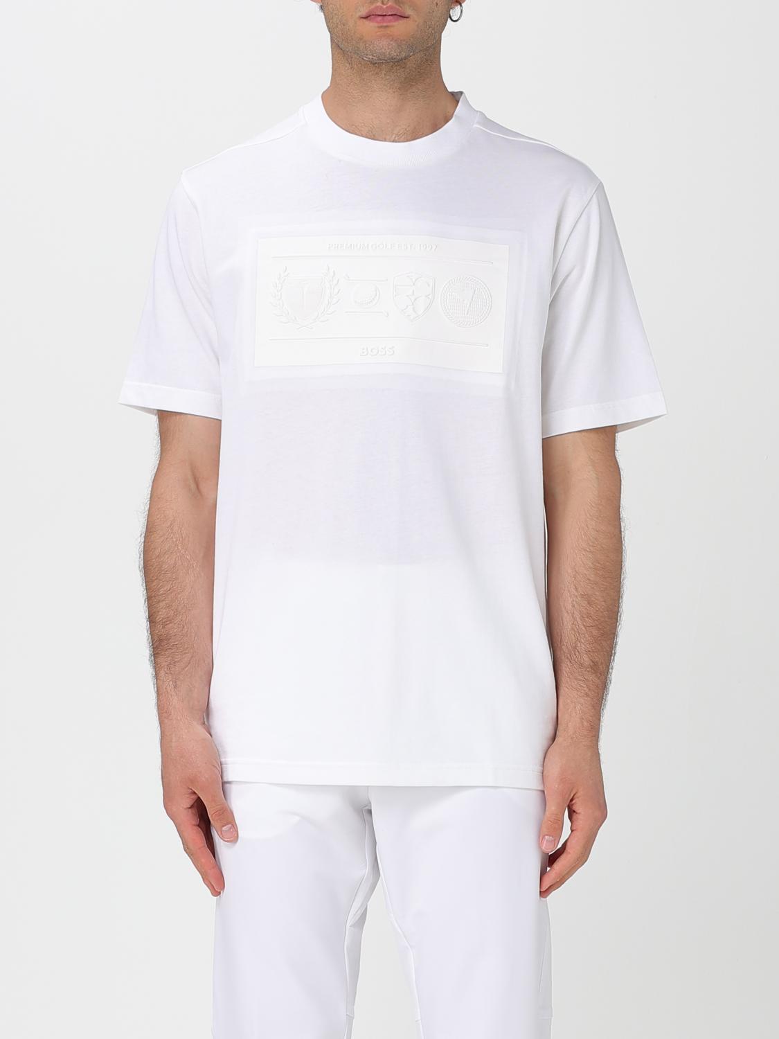 Hugo Boss T-shirt Boss Men Color White In White