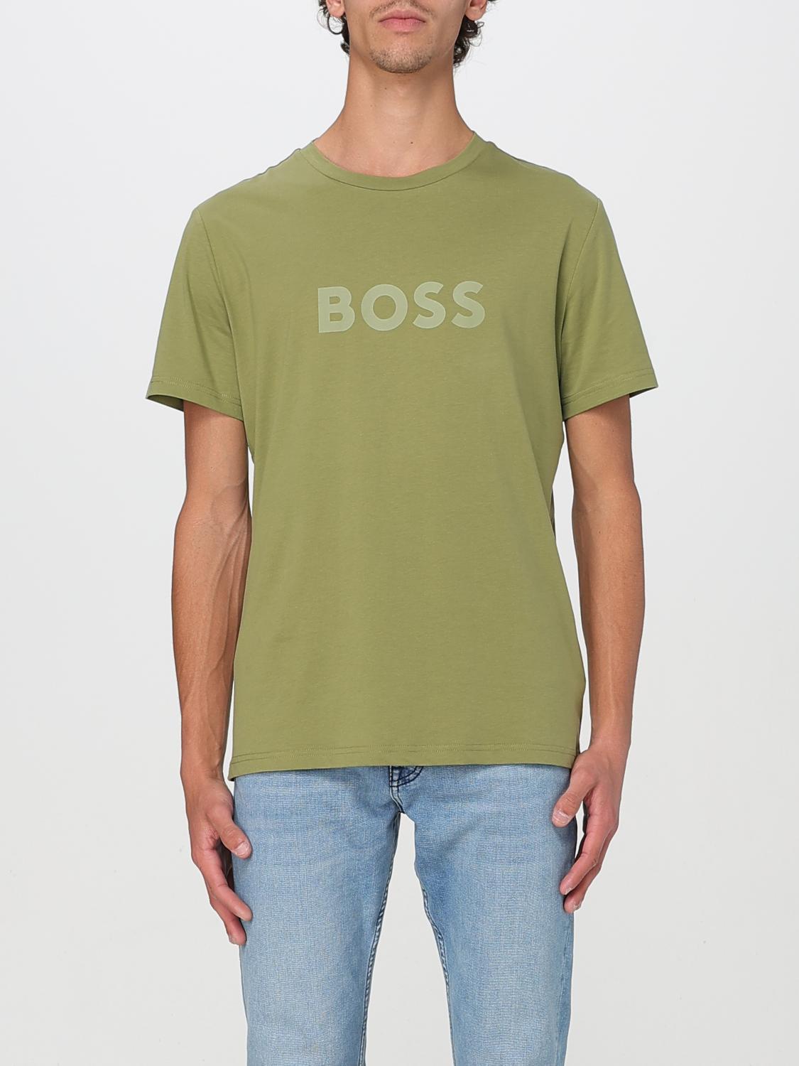 Hugo Boss T-shirt Boss Men Color Green In Green