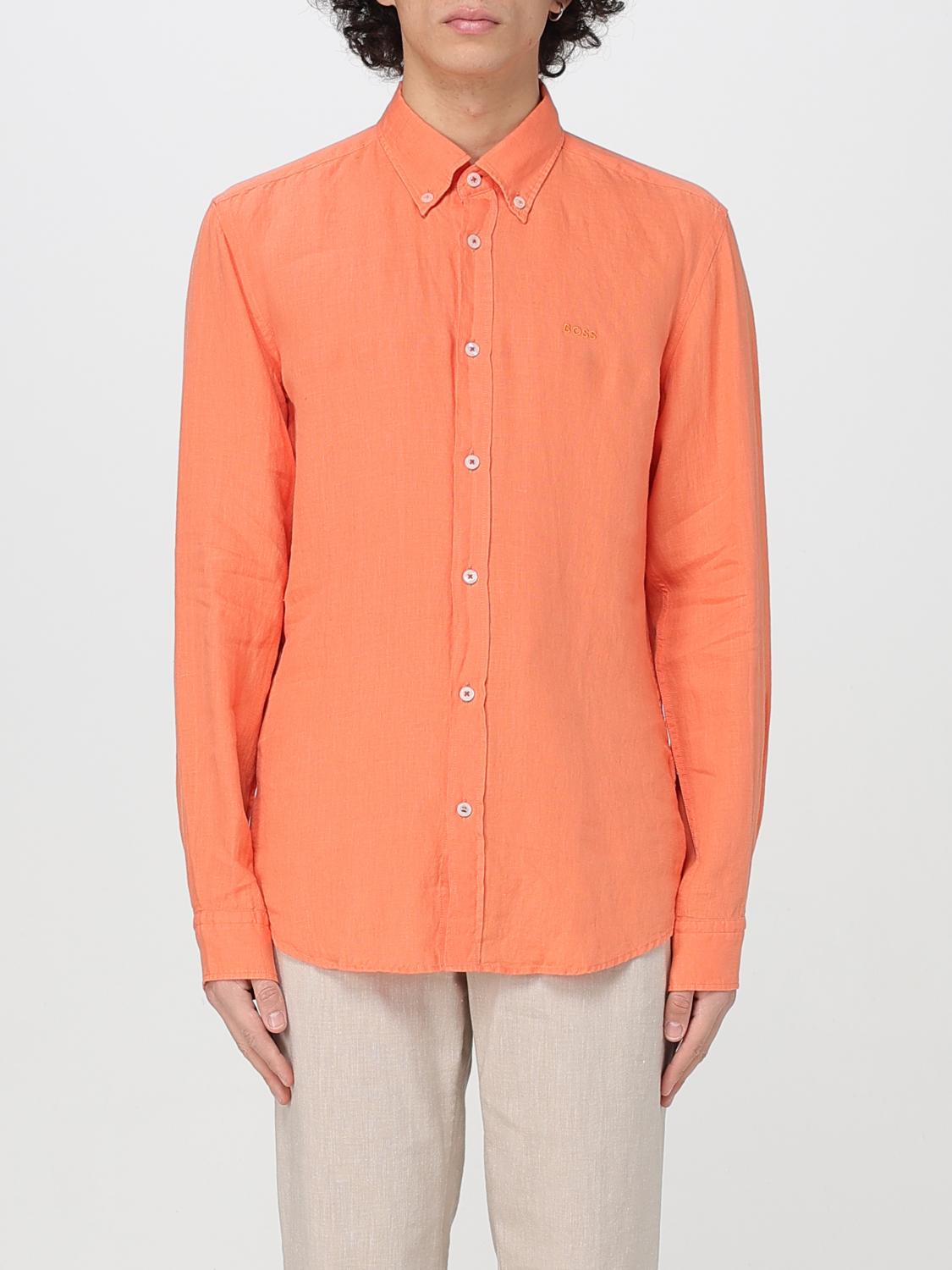 Shirt BOSS Men color Orange Shirt BOSS Men color Orange
