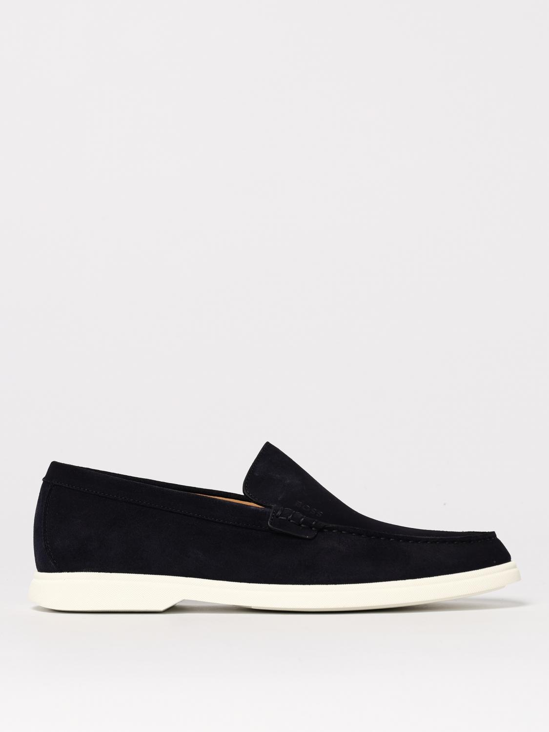Hugo Boss Loafers Boss Men Color Blue In Blue