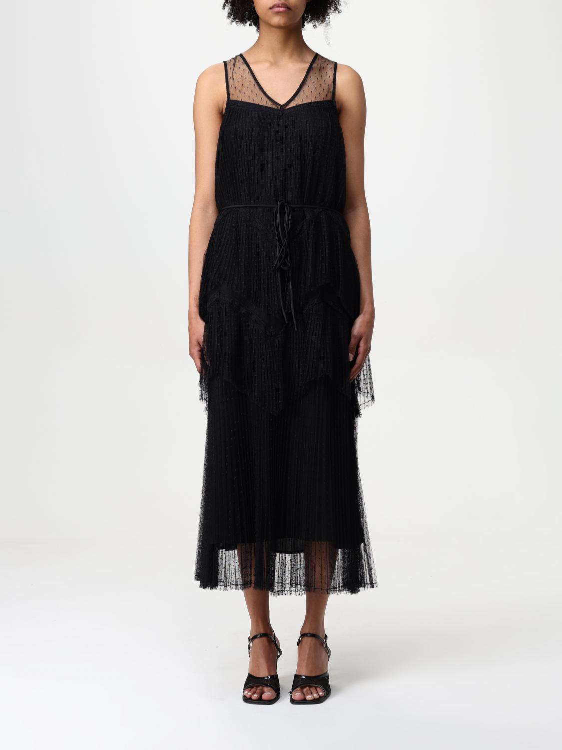 Twinset Dress  Woman Color Black In Black