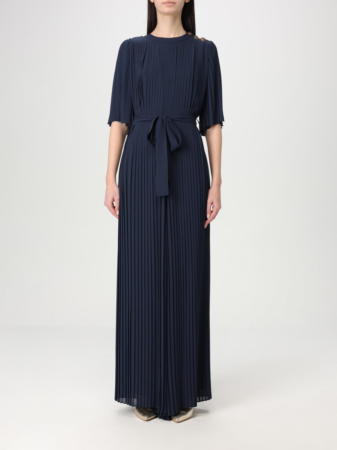 Shop Twinset Dress Woman Color Blue