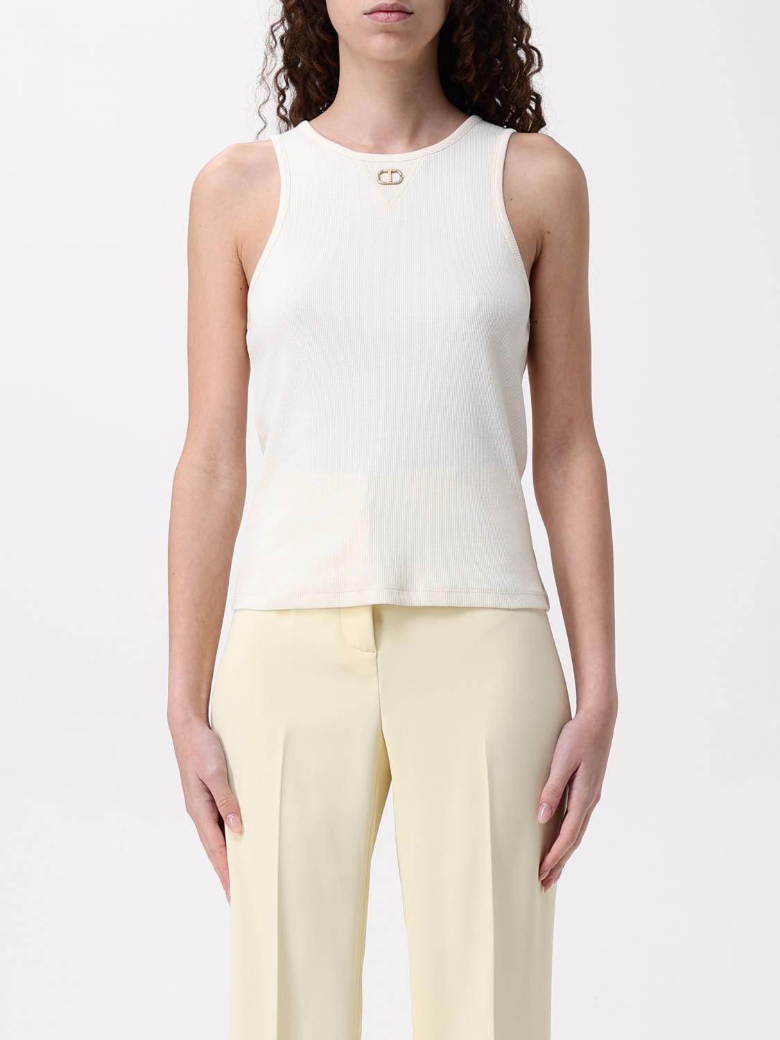 Twinset Tank Top In Butter