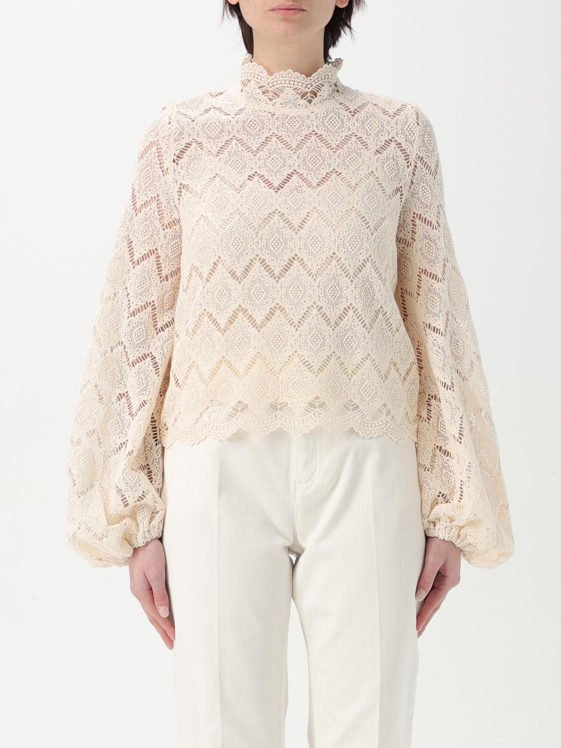 Twinset Top Woman Color Natural In Natural