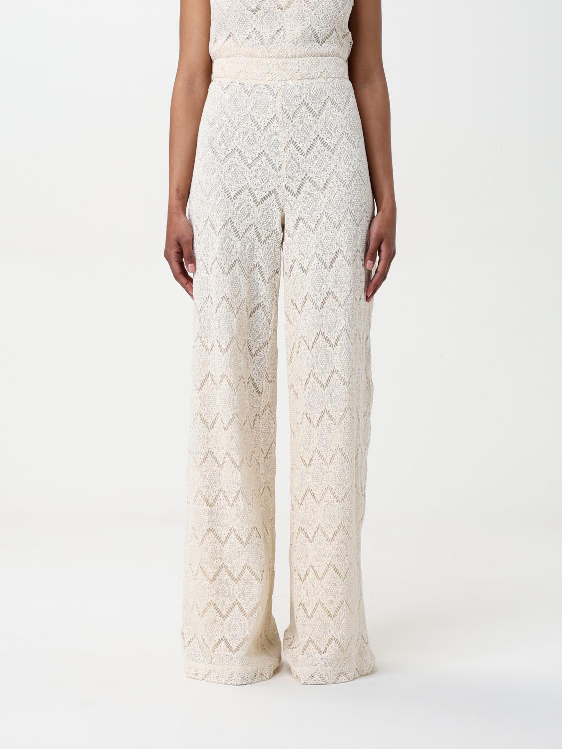 Twinset Pants Woman Color Natural In Natural
