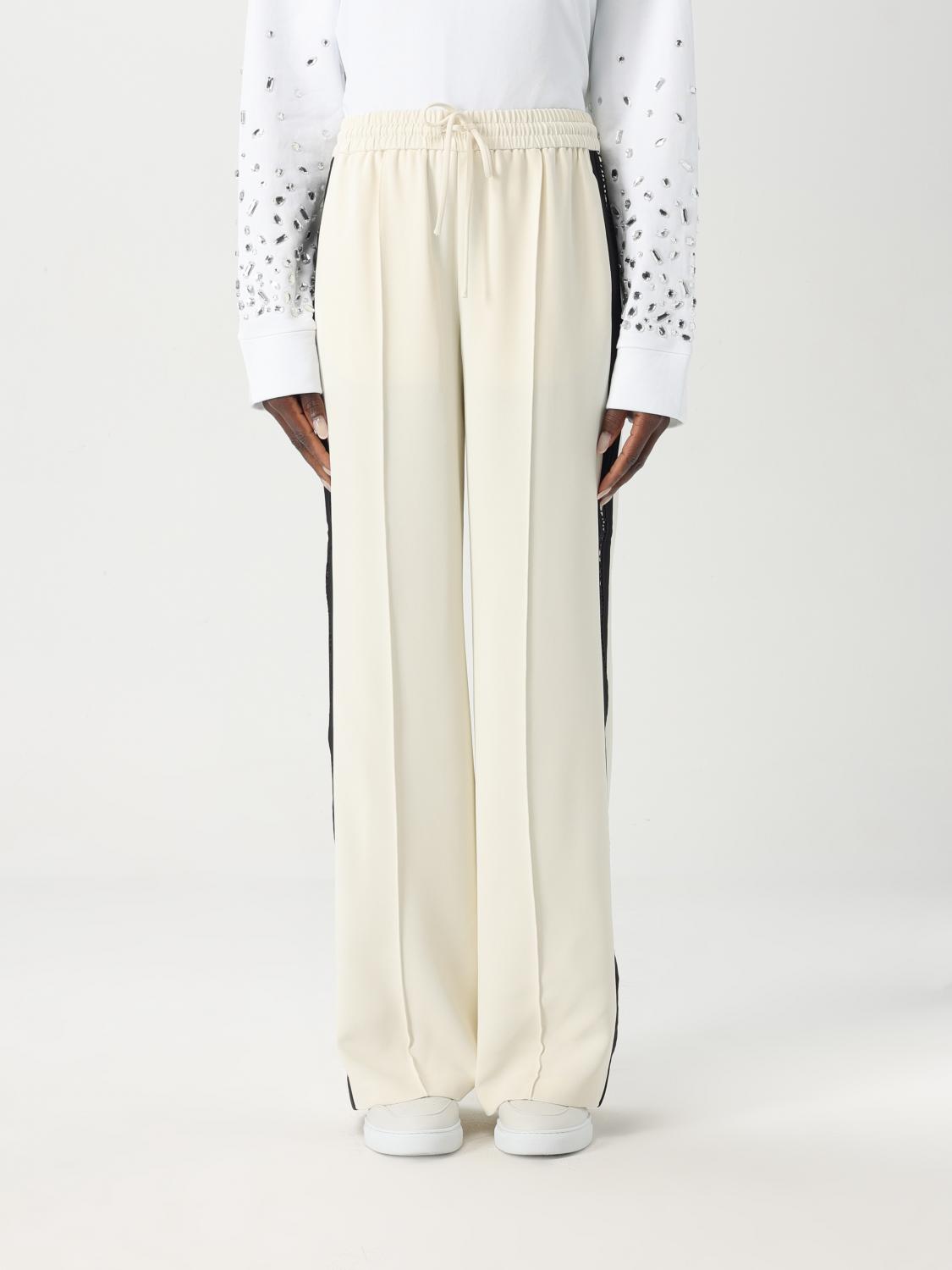 TWINSET PANTS TWINSET WOMAN COLOR ICE 426967027