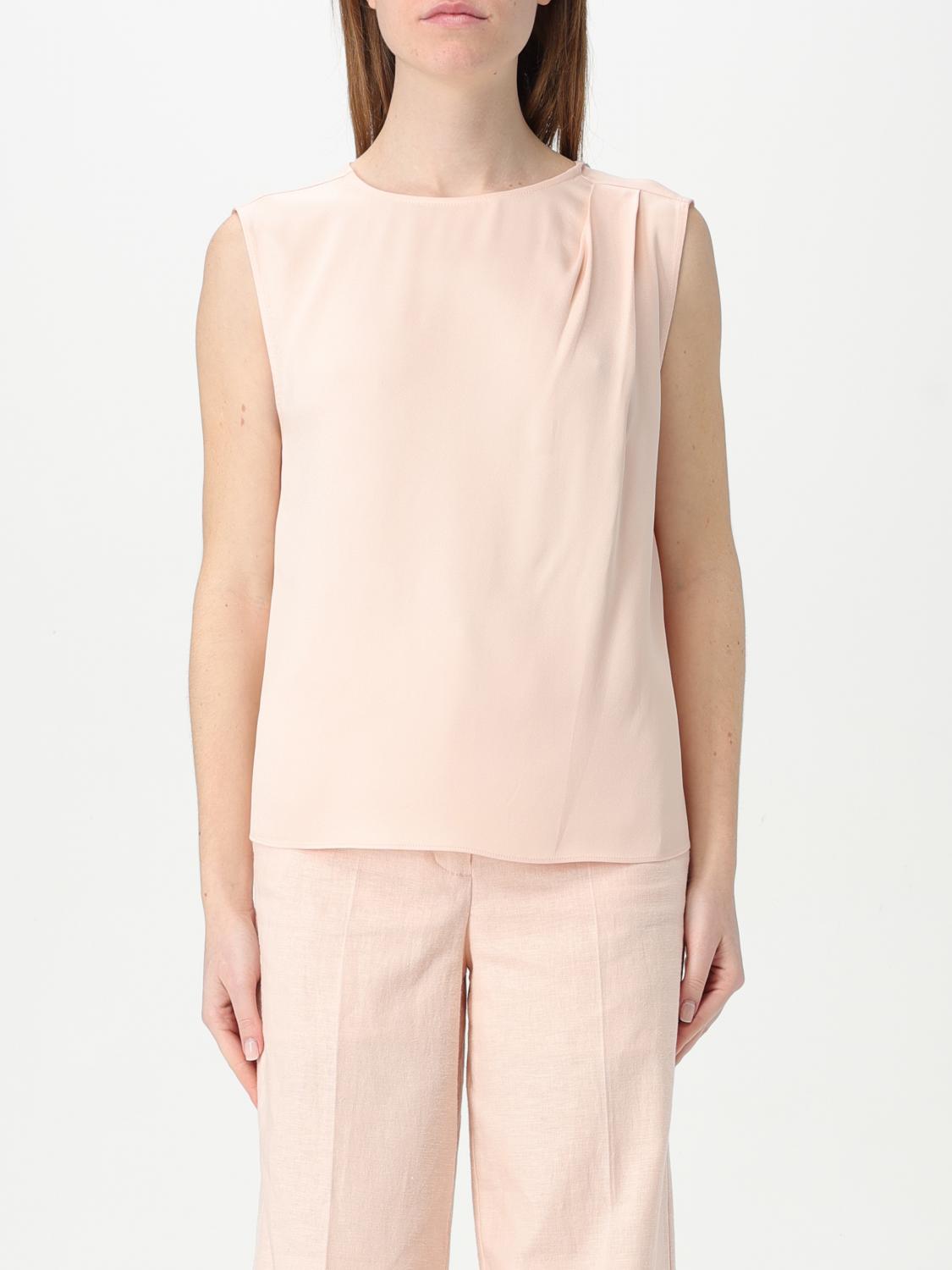 Twinset Viscose Top-wear In Baby Pink