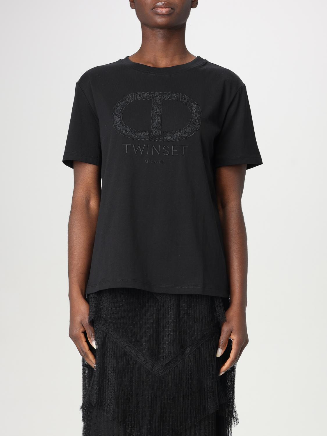 TWINSET T-SHIRT TWINSET WOMAN COLOR BLACK 426976002