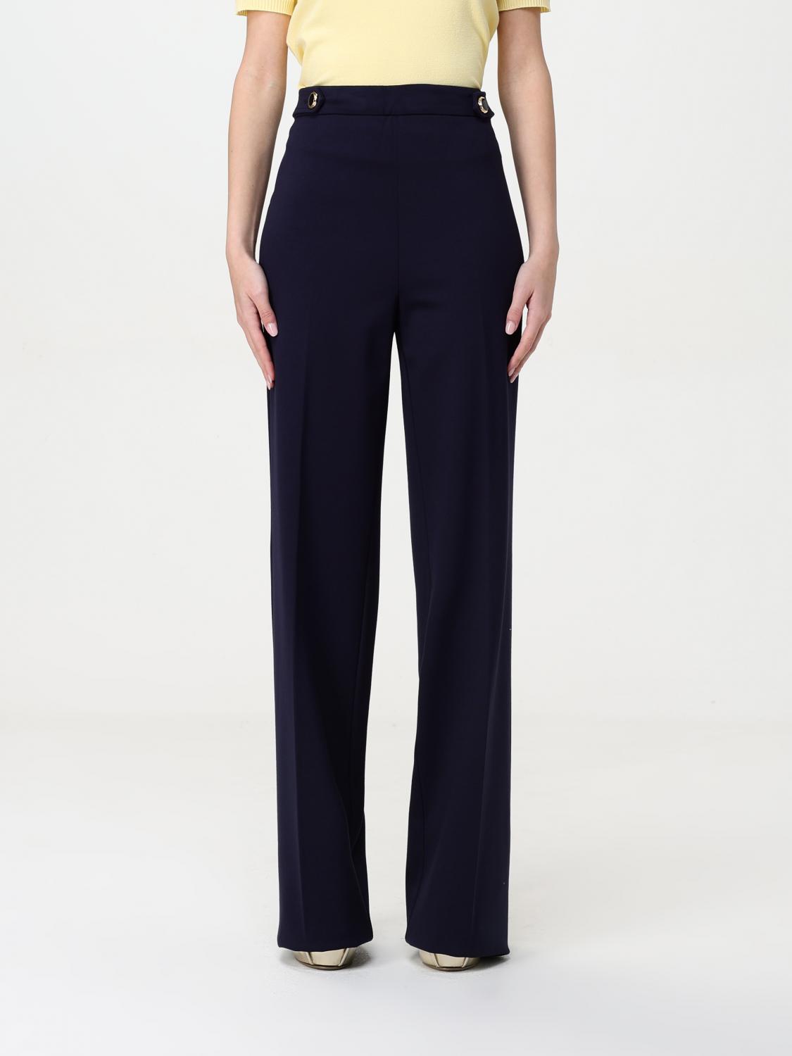 Shop Twinset Pants Woman Color Blue