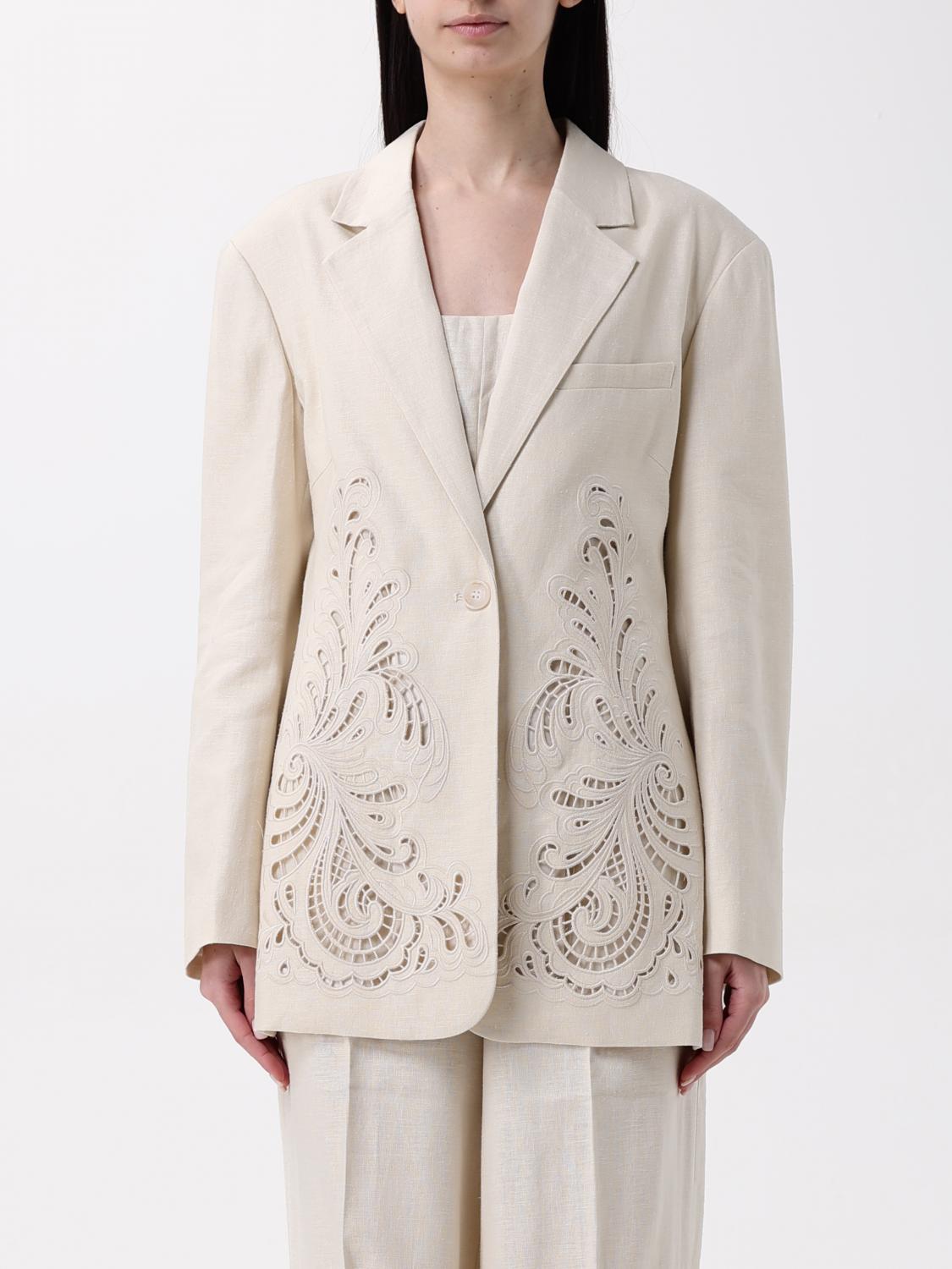 TWINSET BLAZER TWINSET WOMAN COLOR PEARL 426989040