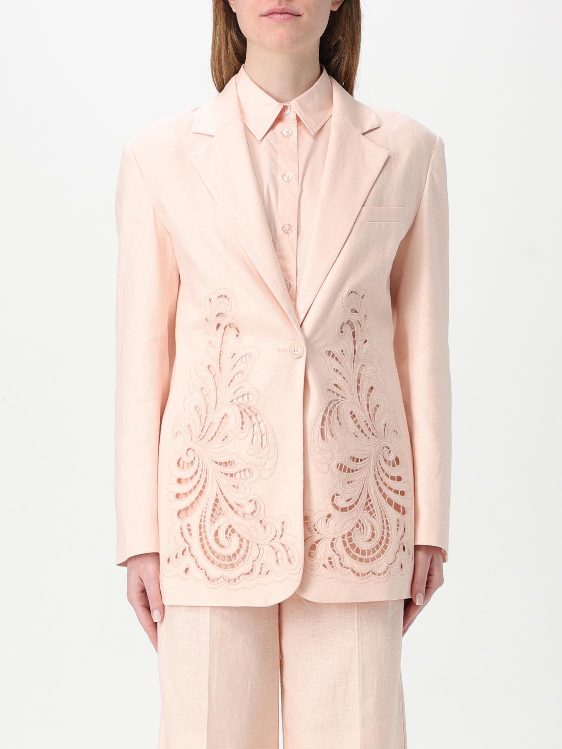 TWINSET BLAZER TWINSET WOMAN COLOR BABY PINK 426989127