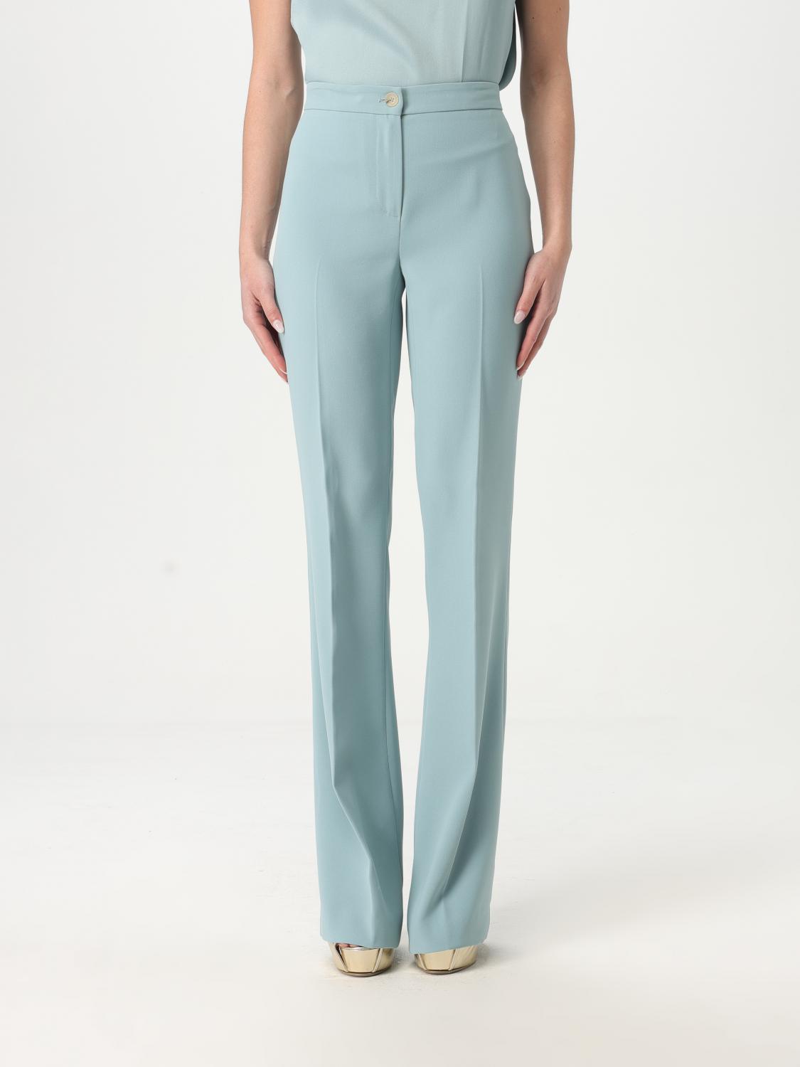 TWINSET PANTS TWINSET WOMAN COLOR SKY BLUE 426998016