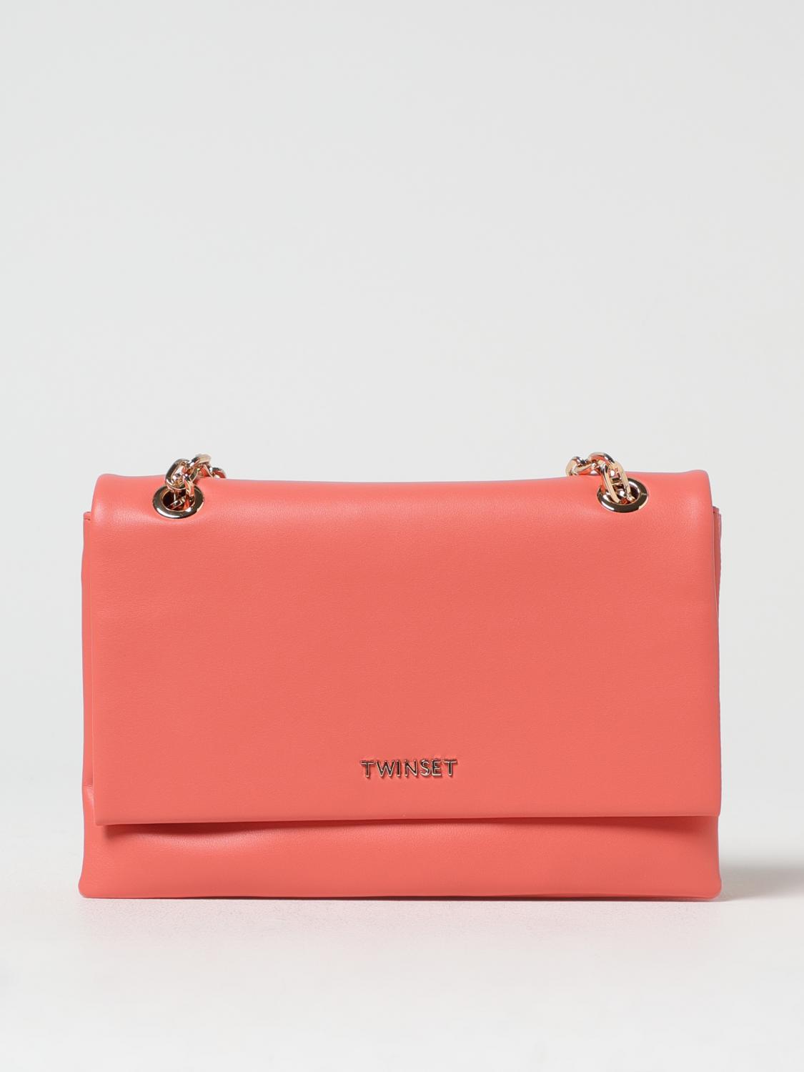 Shoulder Bag TWINSET Woman color Coral