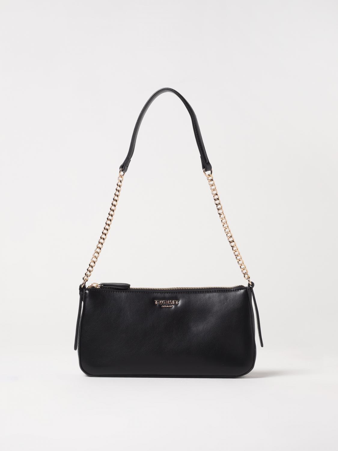 Twinset Shoulder Bag Woman Color Black In Black