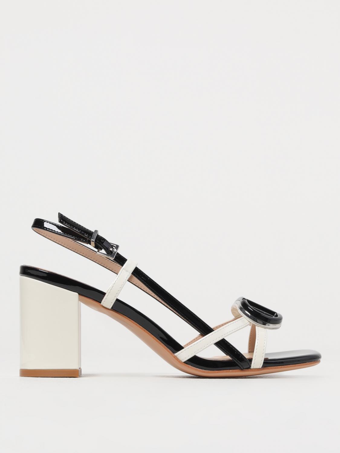 Twinset 75mm Logo-plaque Sandals In Ice
