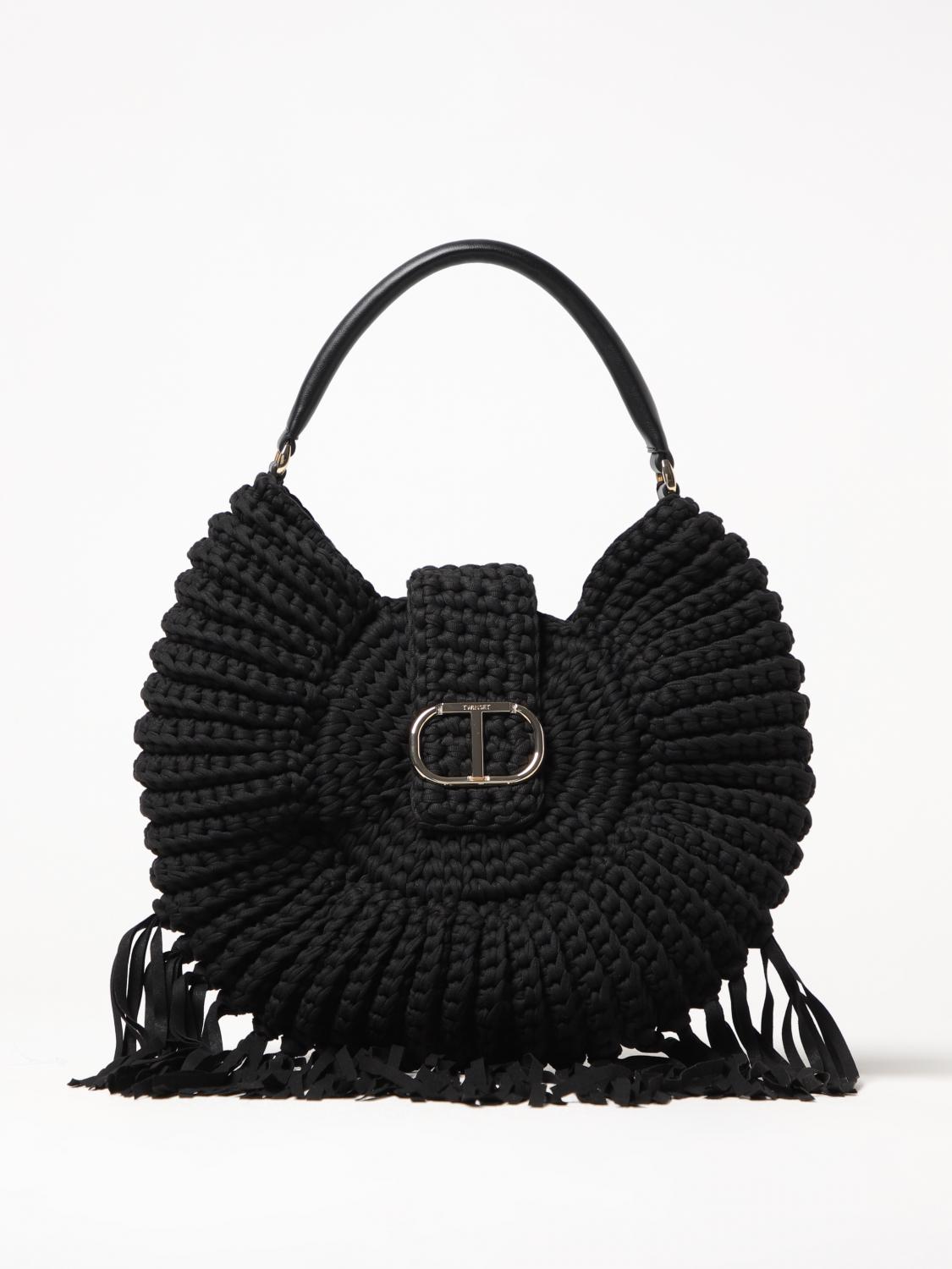 Twinset Shoulder Bag Woman Color Black In Black