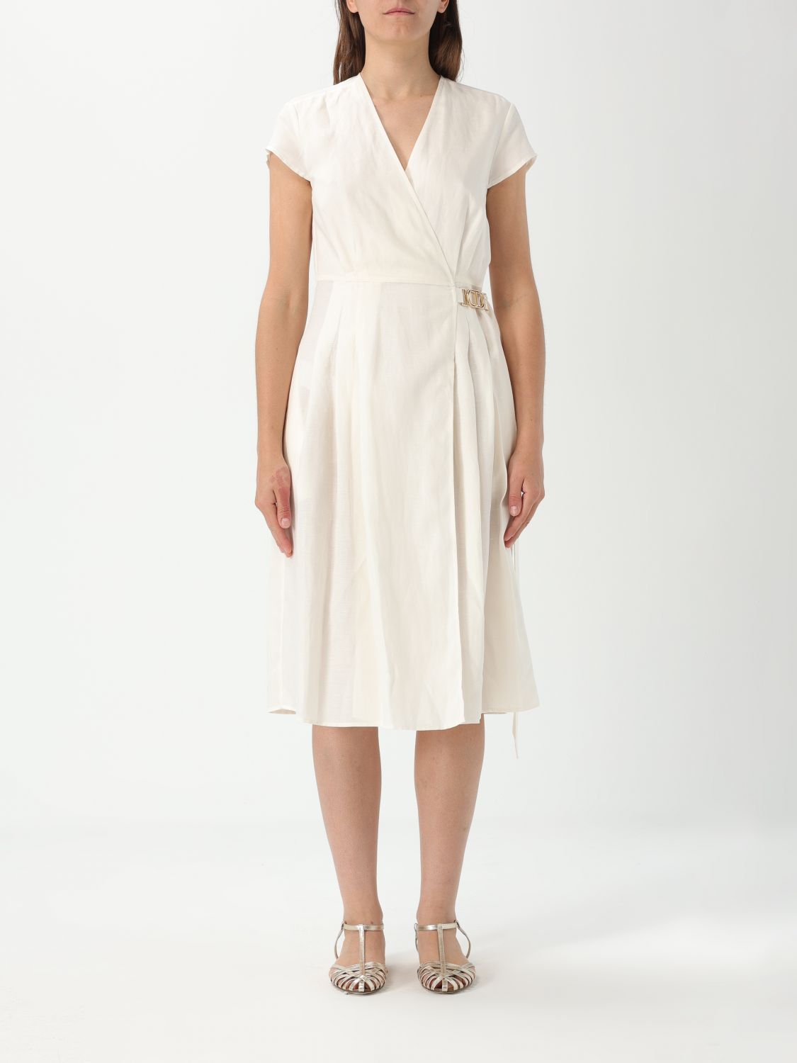 Shop Twinset Dress Woman Color Ice