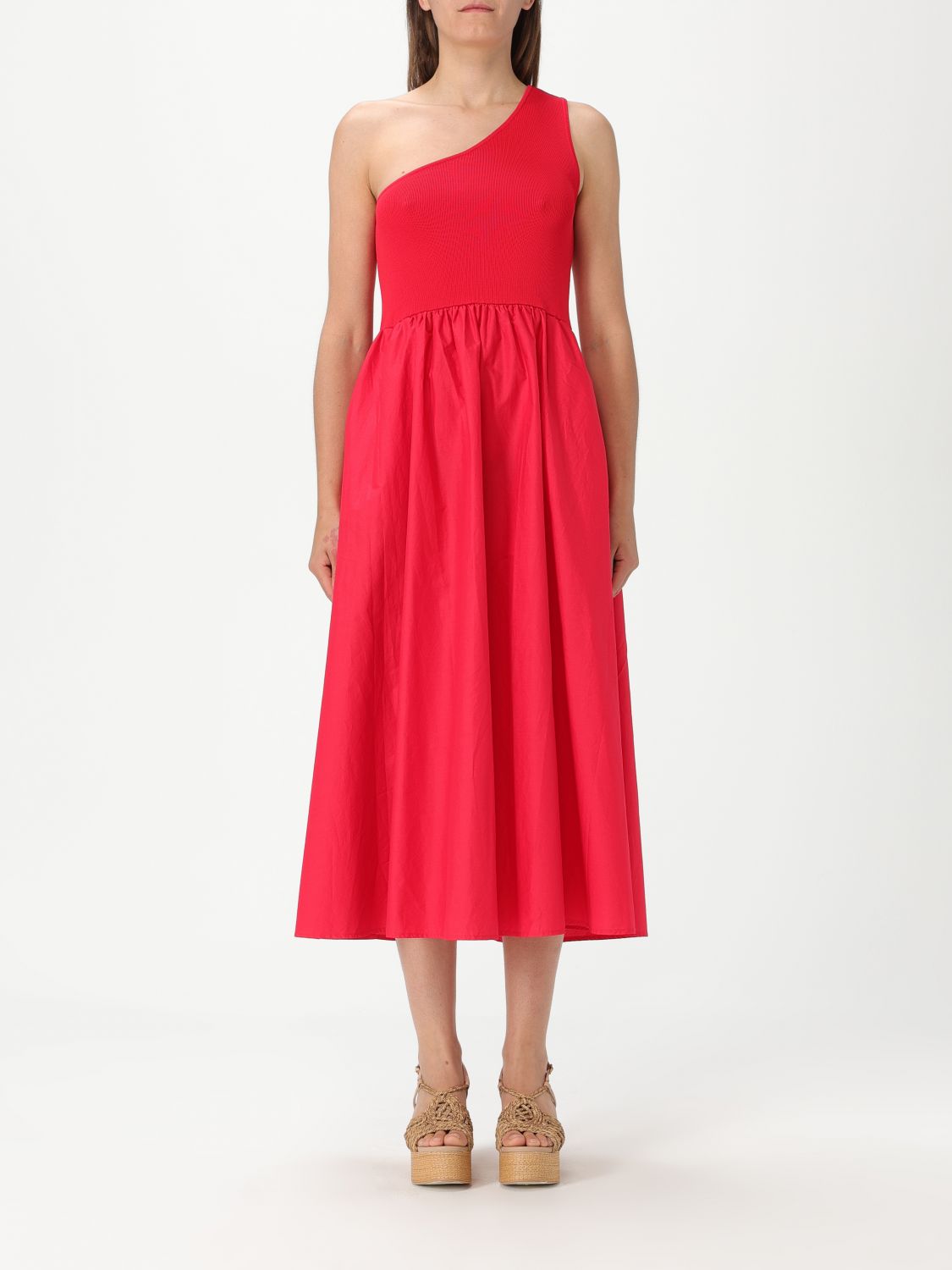 Shop Twinset Dress Woman Color Red