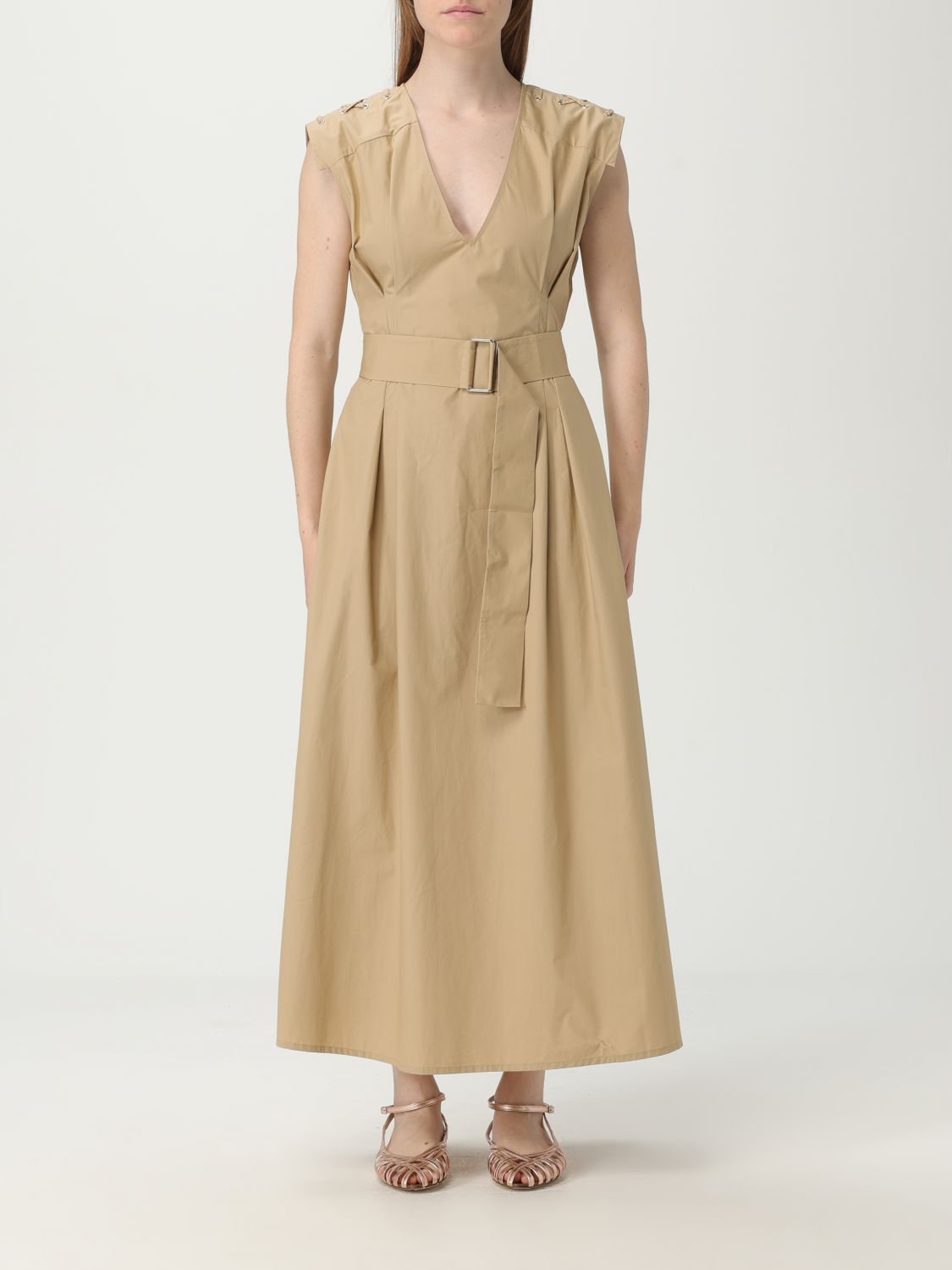 Twinset Actitude Dress Woman Color Camel
