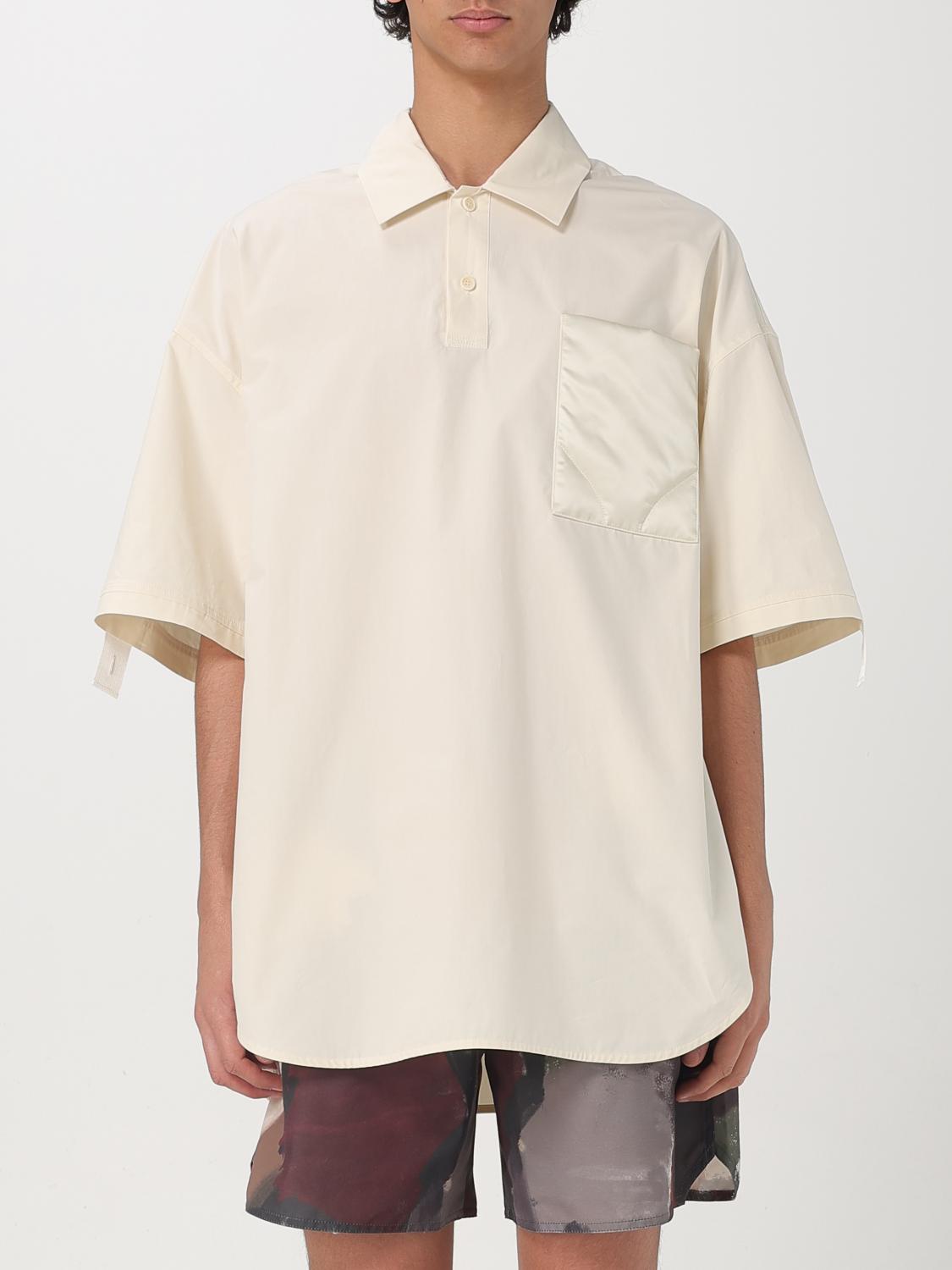 Jw Anderson Polo Oversized Quilted Pocket In Ivory