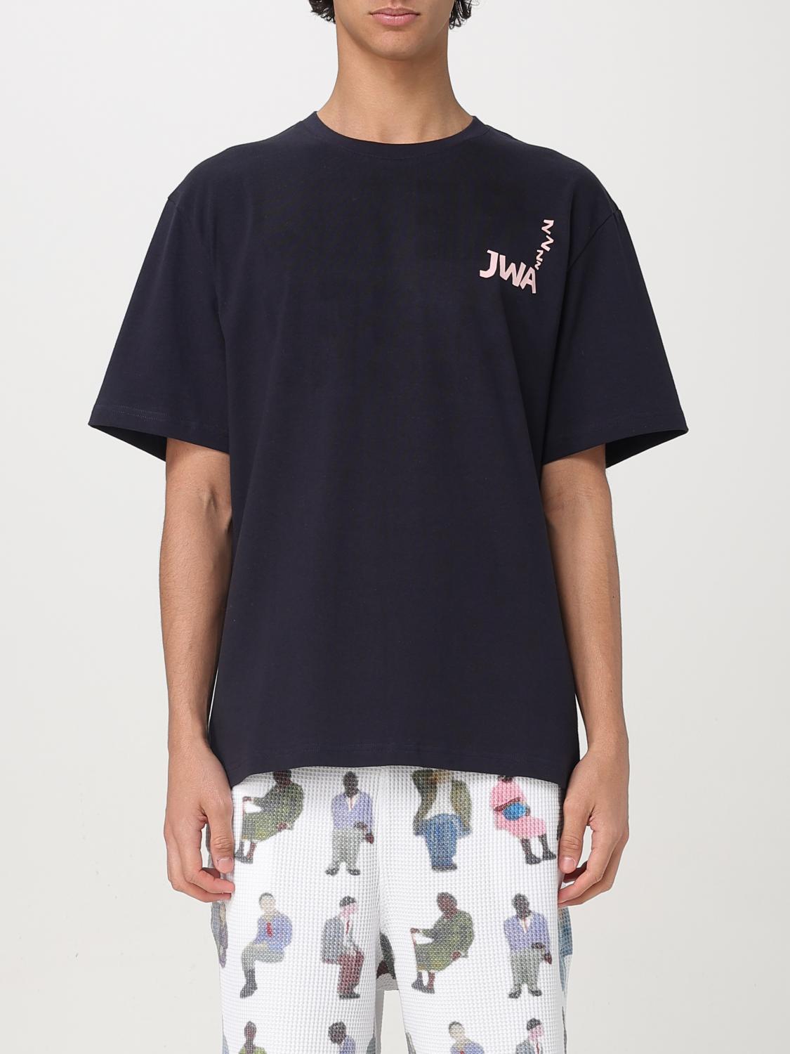 Jw Anderson J. W. Anderson Blue Relaxed Fit Crew Neck T-shirt In Navy