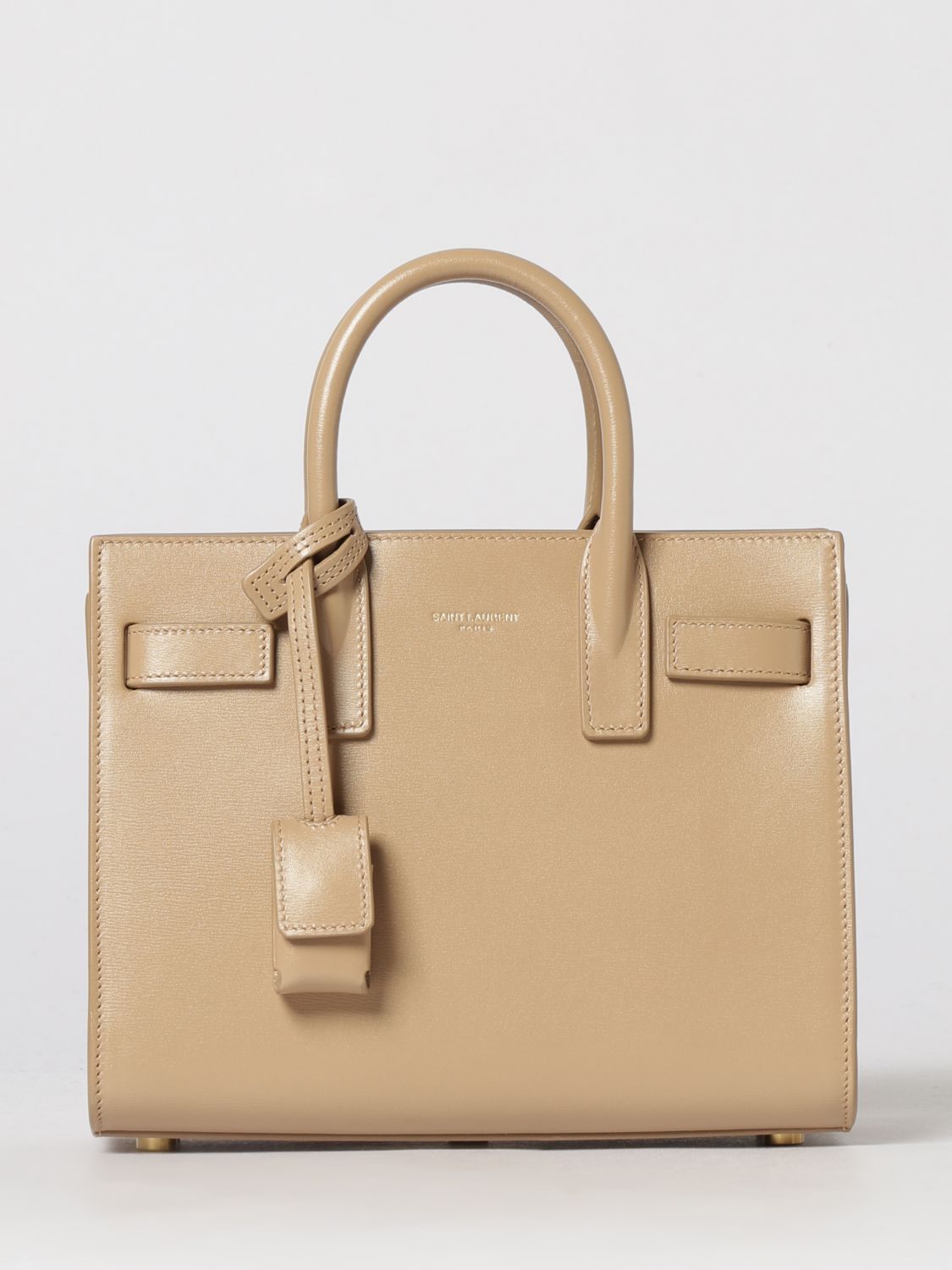 SAINT LAURENT Borsa Sac De Jour Nano in pelle palmellata