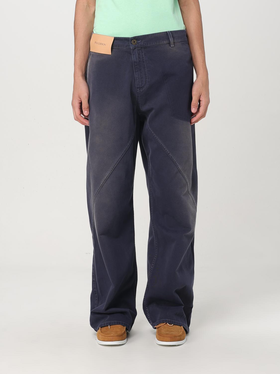 Shop Jw Anderson Jeans Men Color Navy