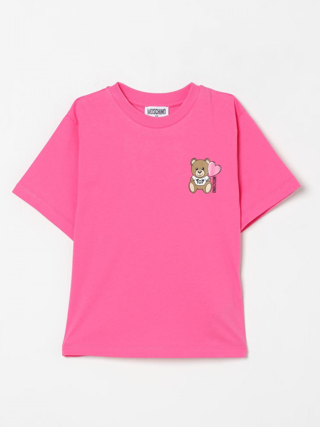 Moschino T-shirt Kids Color Fuchsia In Fuchsia