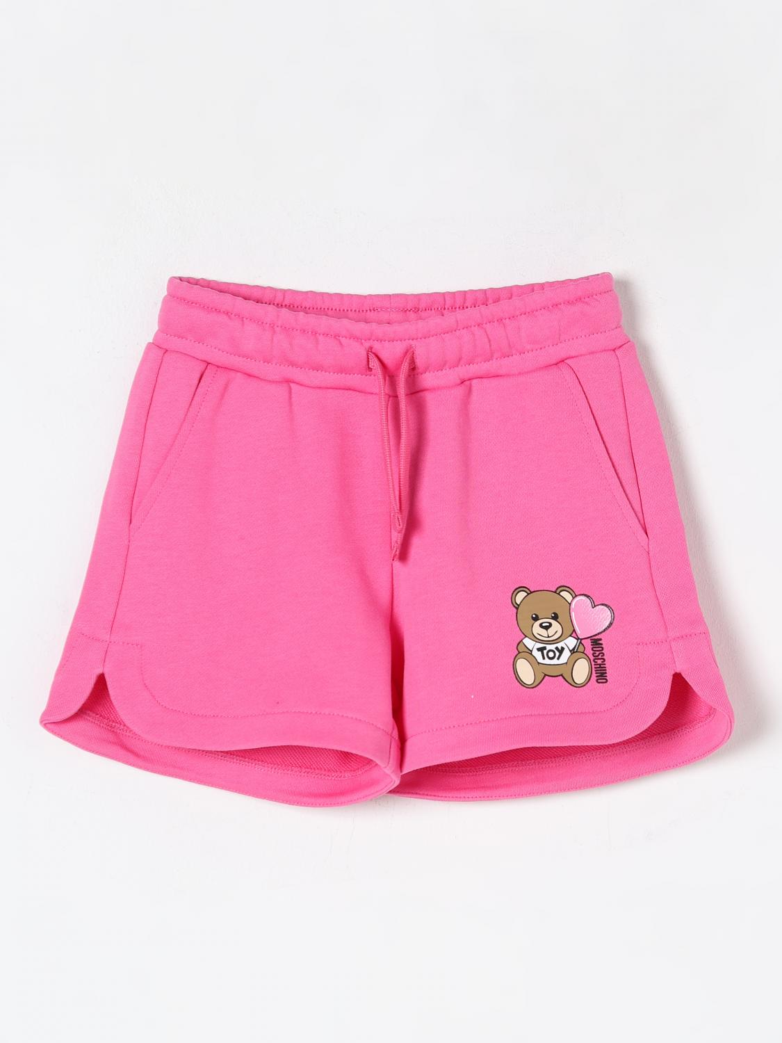 Moschino Teddy Bear-print Shorts In Fuchsia