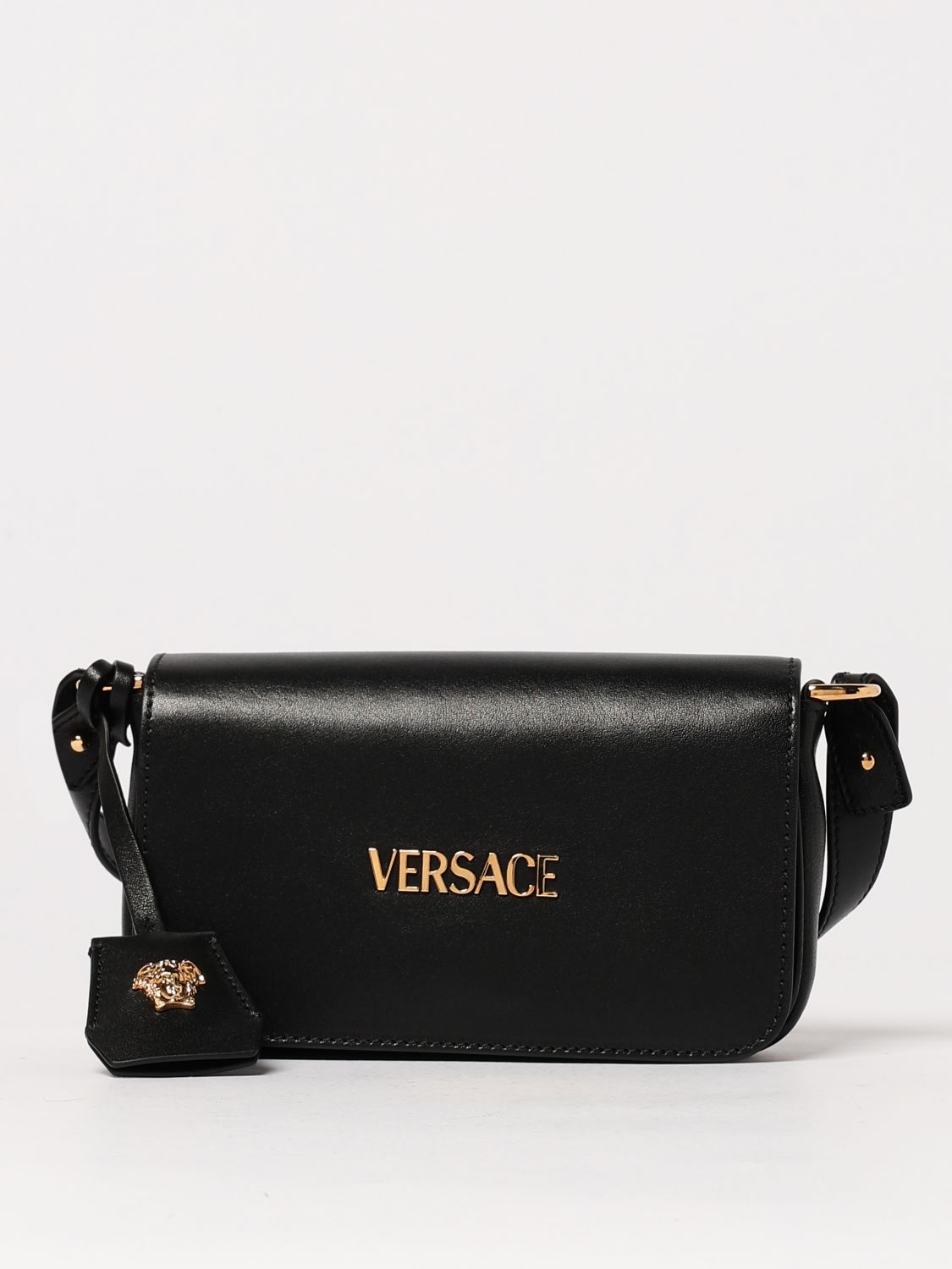 Versace Shoulder Bag Woman Color Black In Black