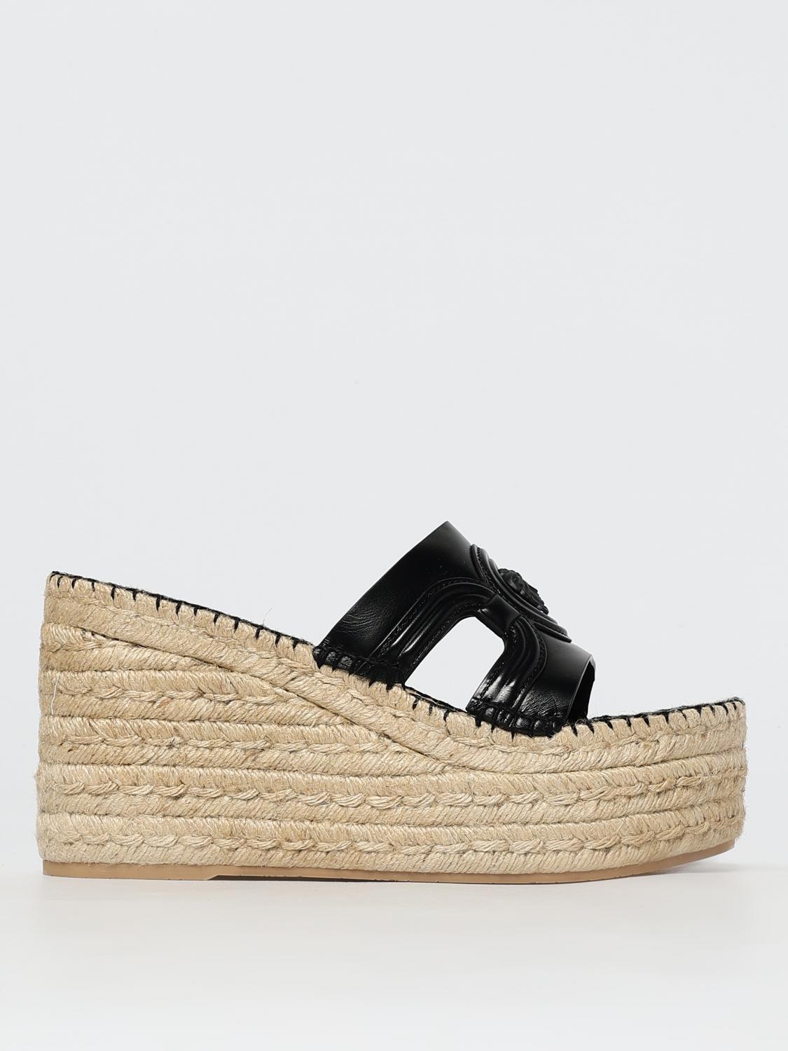 Espadrille VERSACE Woman color Black